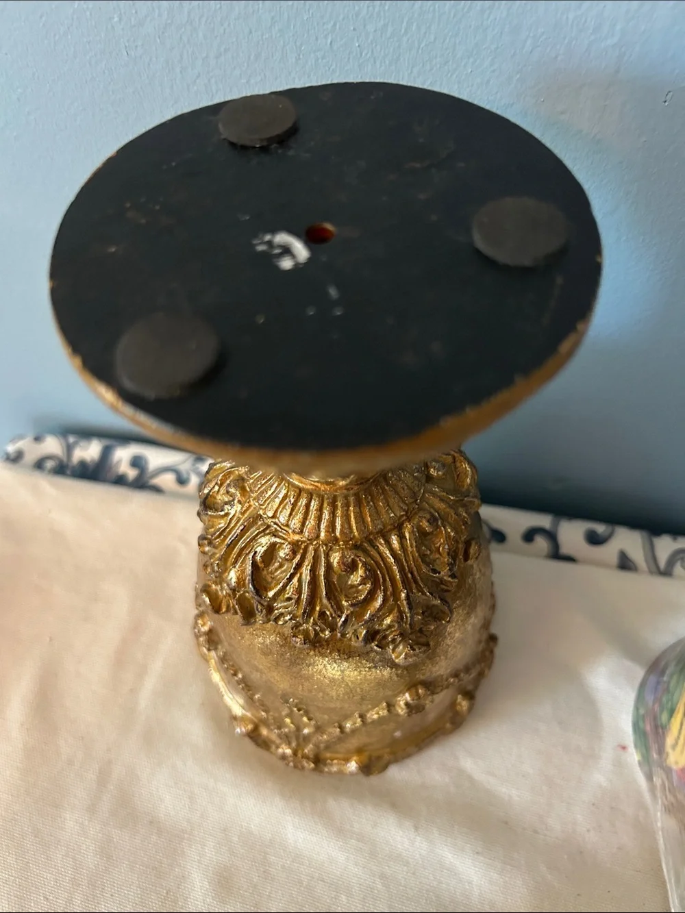Ornate Gold Decorative Challis Cup Classic Home Accent